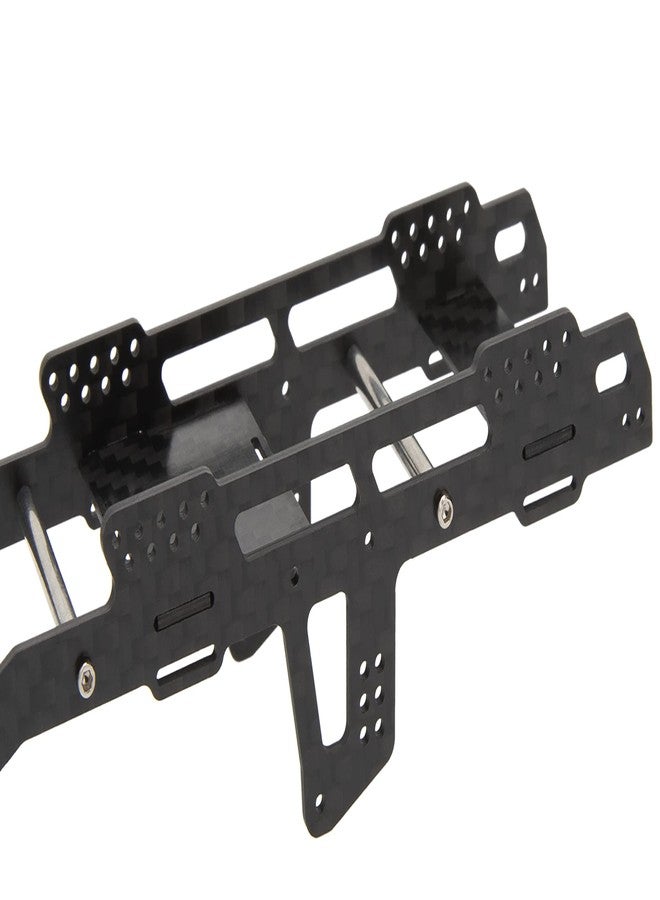 MEUS RACING SCX24 LCG Chassis Carbon Fiber Frame for Axial SCX24 6×6 RC Crawler Upgrades Parts Black - Image 5